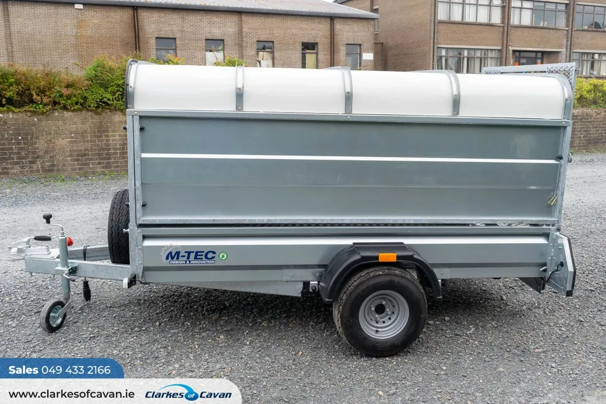 M-Tec 8ft x 4ft Trailer with Rear Gate & Canopy - Image 4