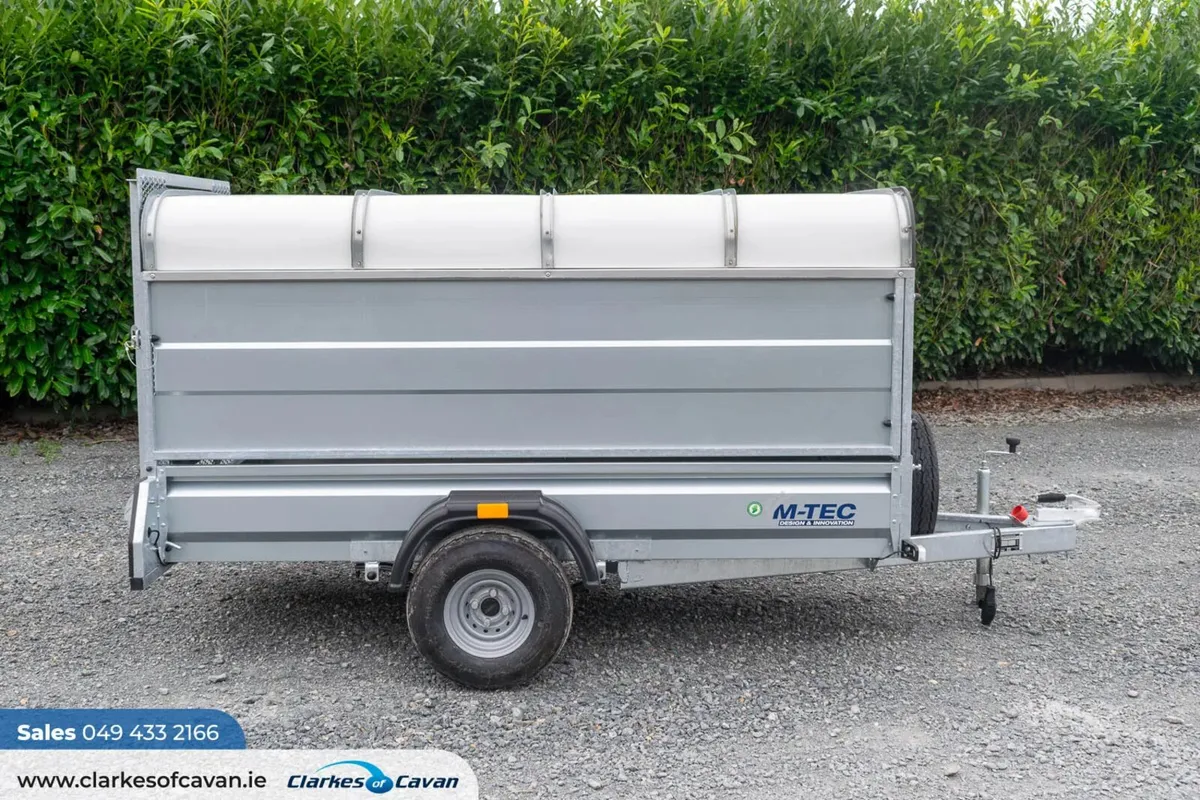 M-Tec 8ft x 4ft Trailer with Rear Gate & Canopy - Image 2
