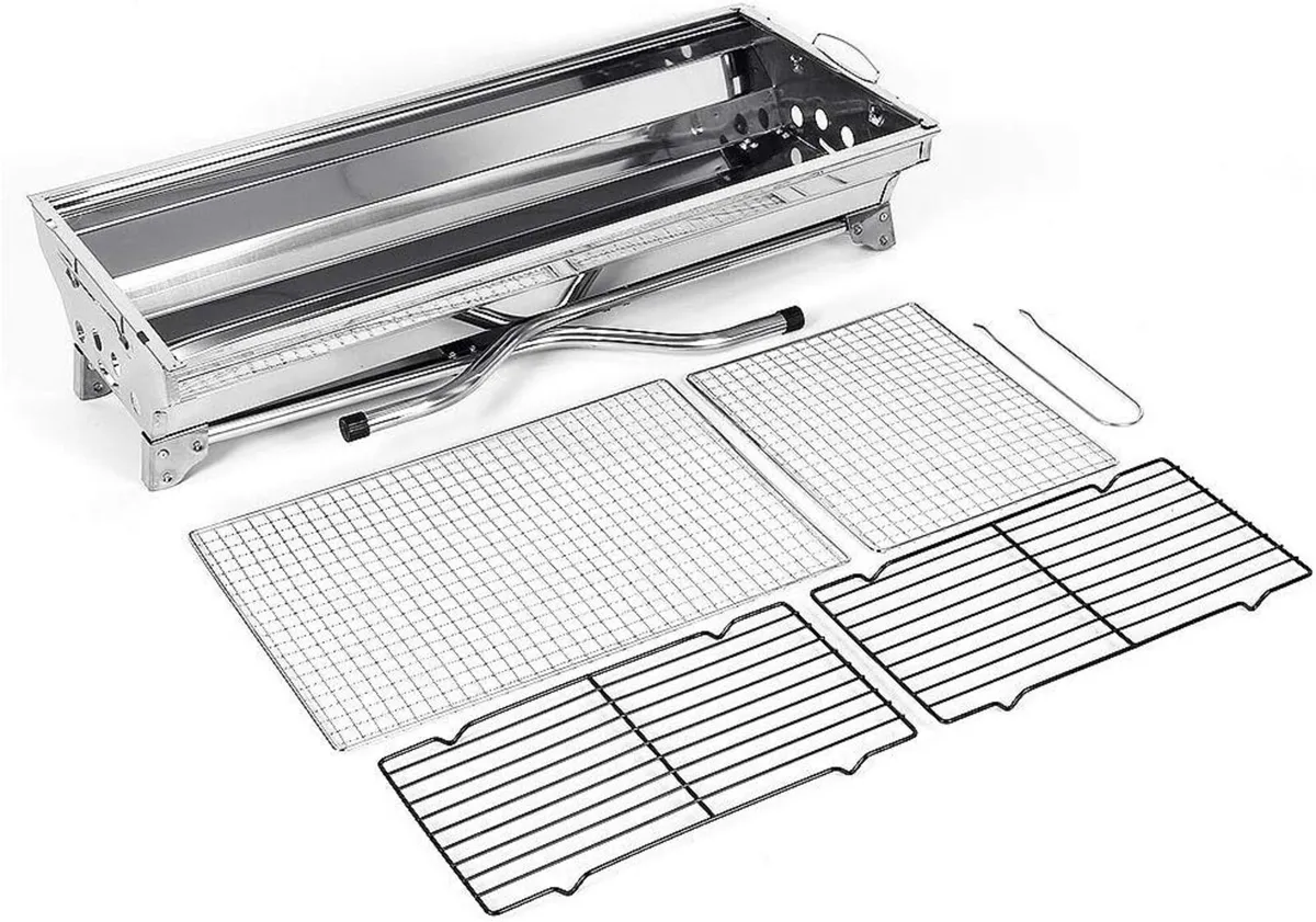 Barbecue Grill Portable Charcoal Steel - Image 4
