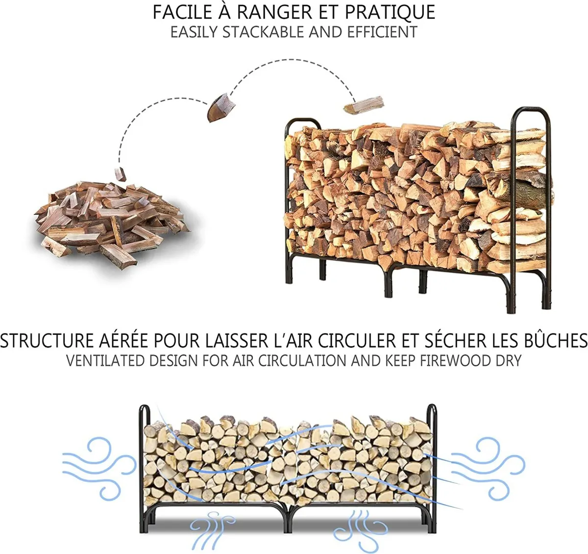 Outdoor Metal Firewood Rack ..Free Delivery - Image 2
