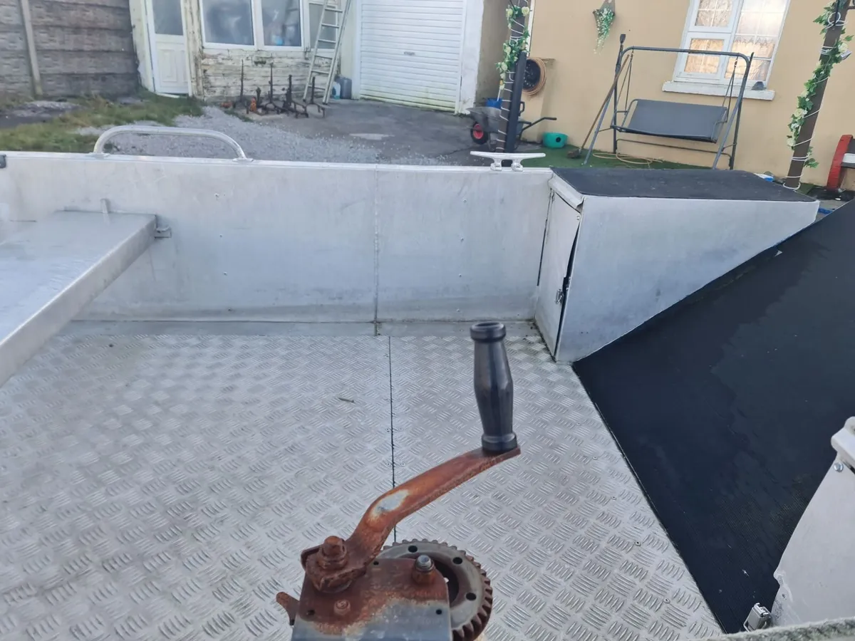 RARE ALUMINIUM RAMP BOAT WITH TRAILER - Image 3