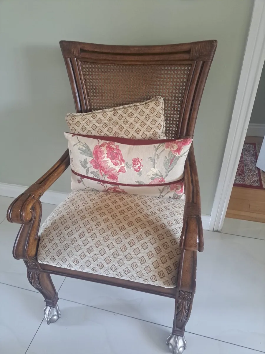 Vintage Cane Armchair