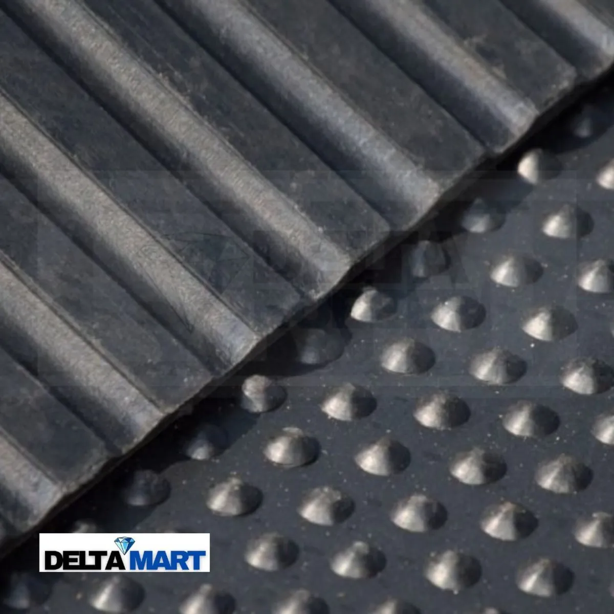 6ft x 4ft x 12mm Bubble Rubber Mat - Image 1