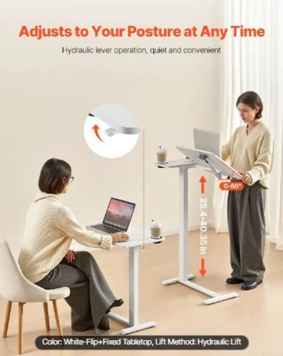 Overbed Table, Mobile Bed Side Table - Image 3