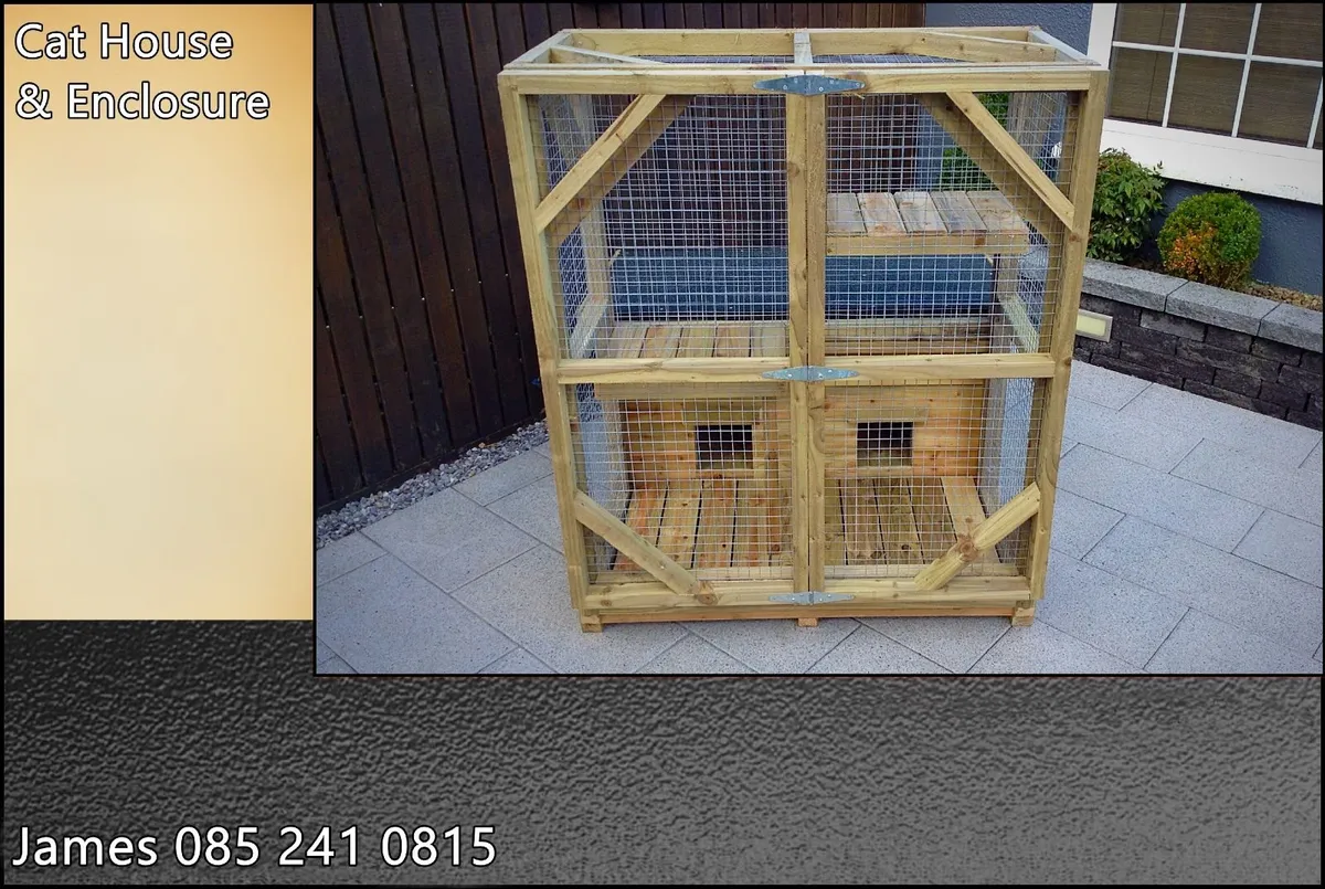 Cat/Kitten House & Enclosure - Image 3