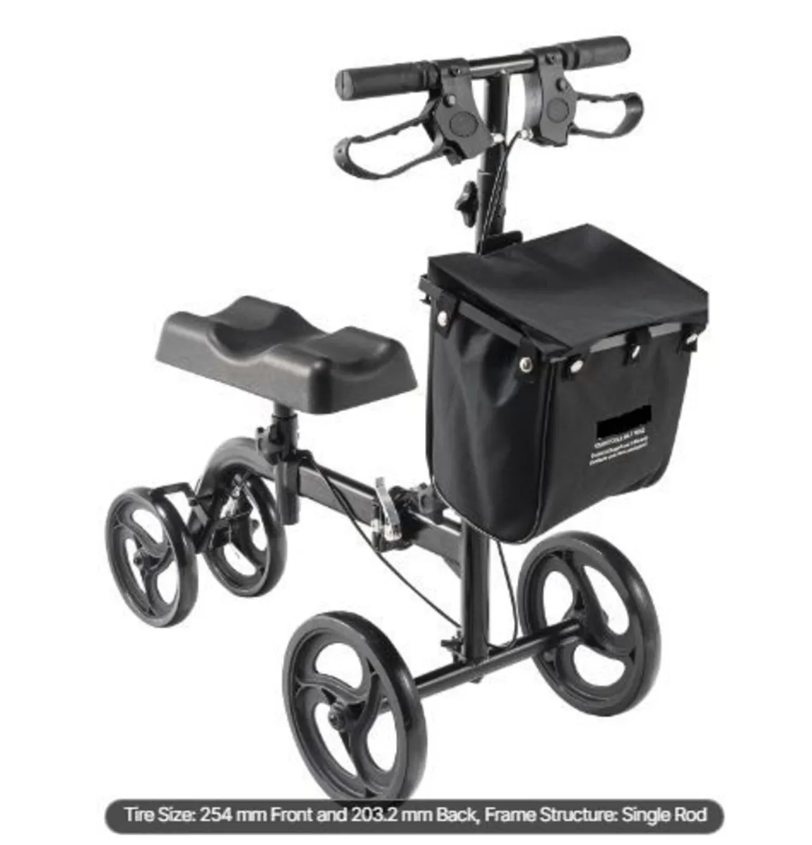 Folding Knee Scooter, Carbon Steel - Image 4