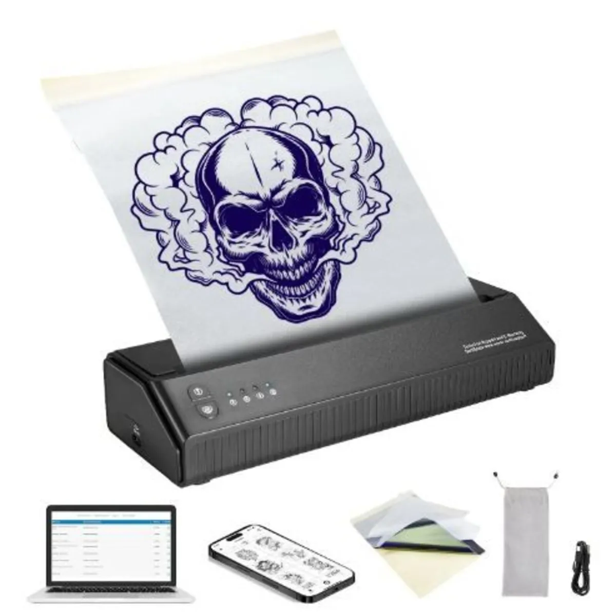 Tattoo Transfer Stencil Printer, Wireless Bluetoot - Image 2