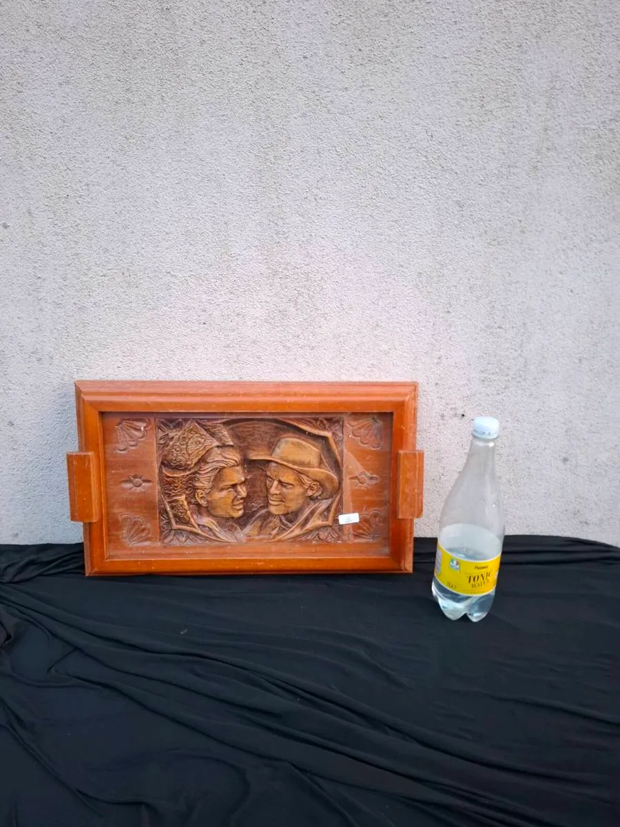 Wood brittany tray postage possible - Image 1