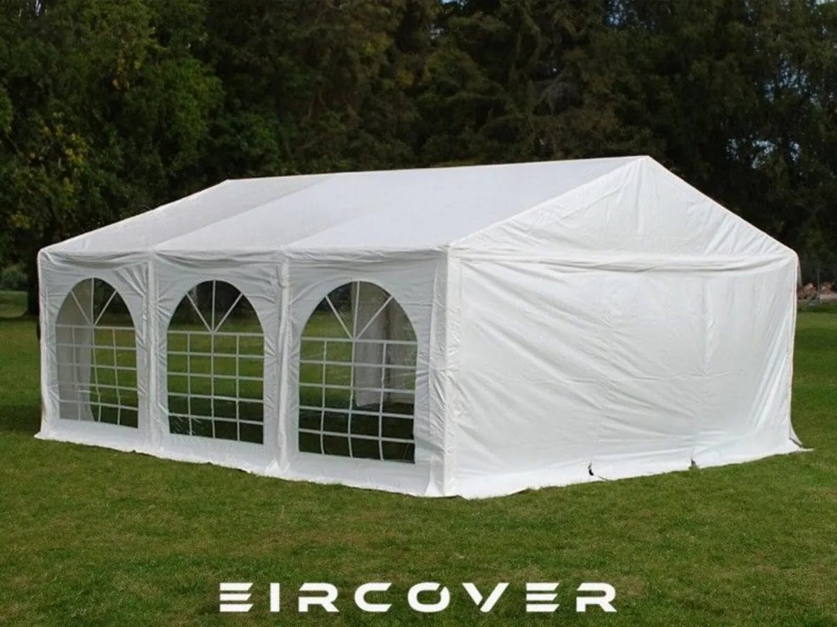Premium Marquee 5m x 6m PVC  with Ground Bars - Image 2