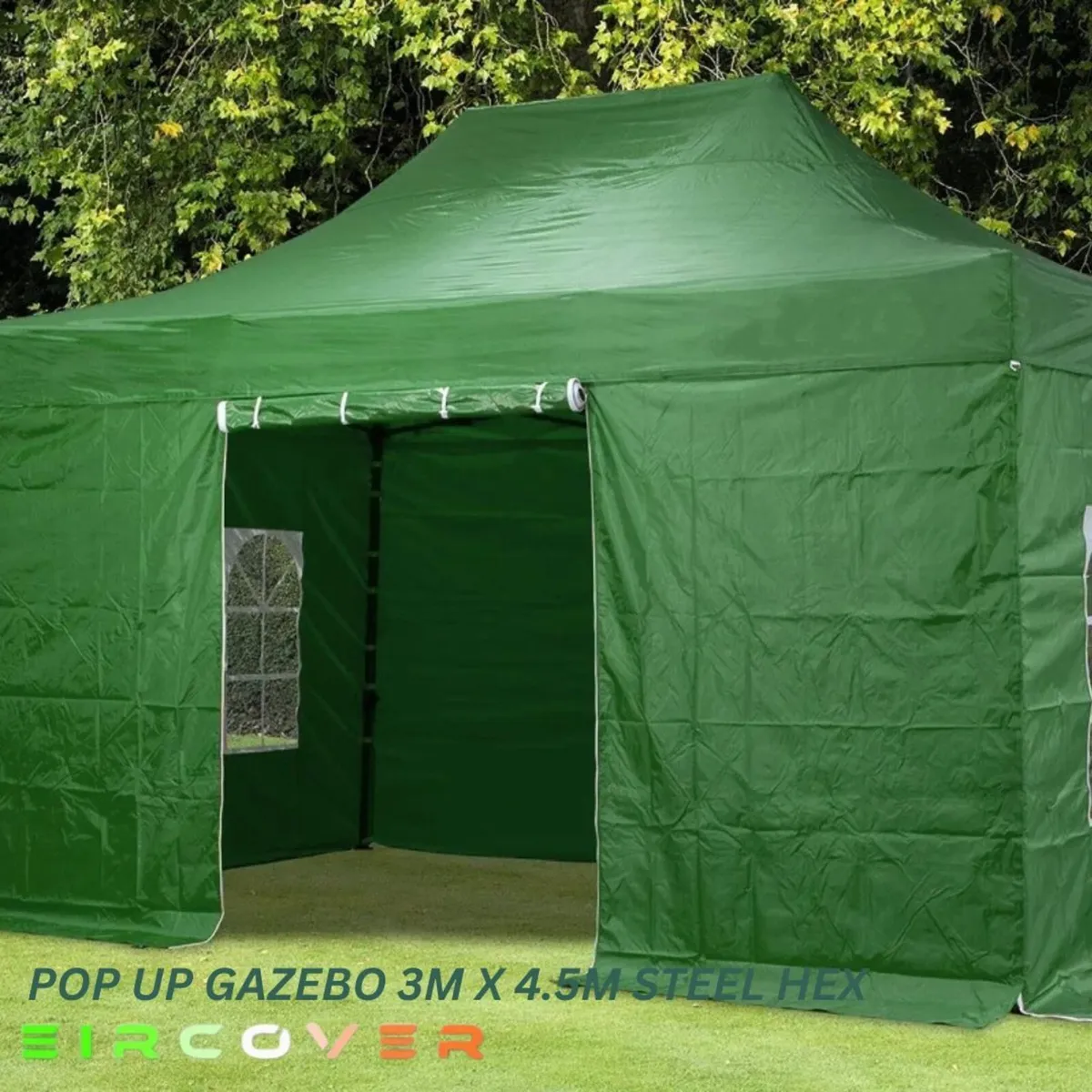 Heavy Duty Pop Up Gazebo Steel 40mm Hex 3m x 4.5m - Image 3