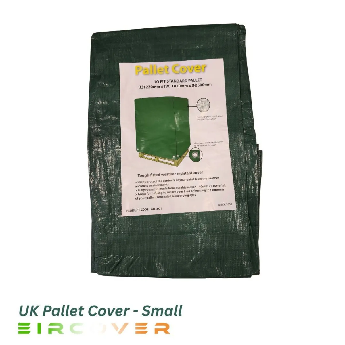 UK Pallet Cover Small -  1220  L x 1020 W x 500mm - Image 1