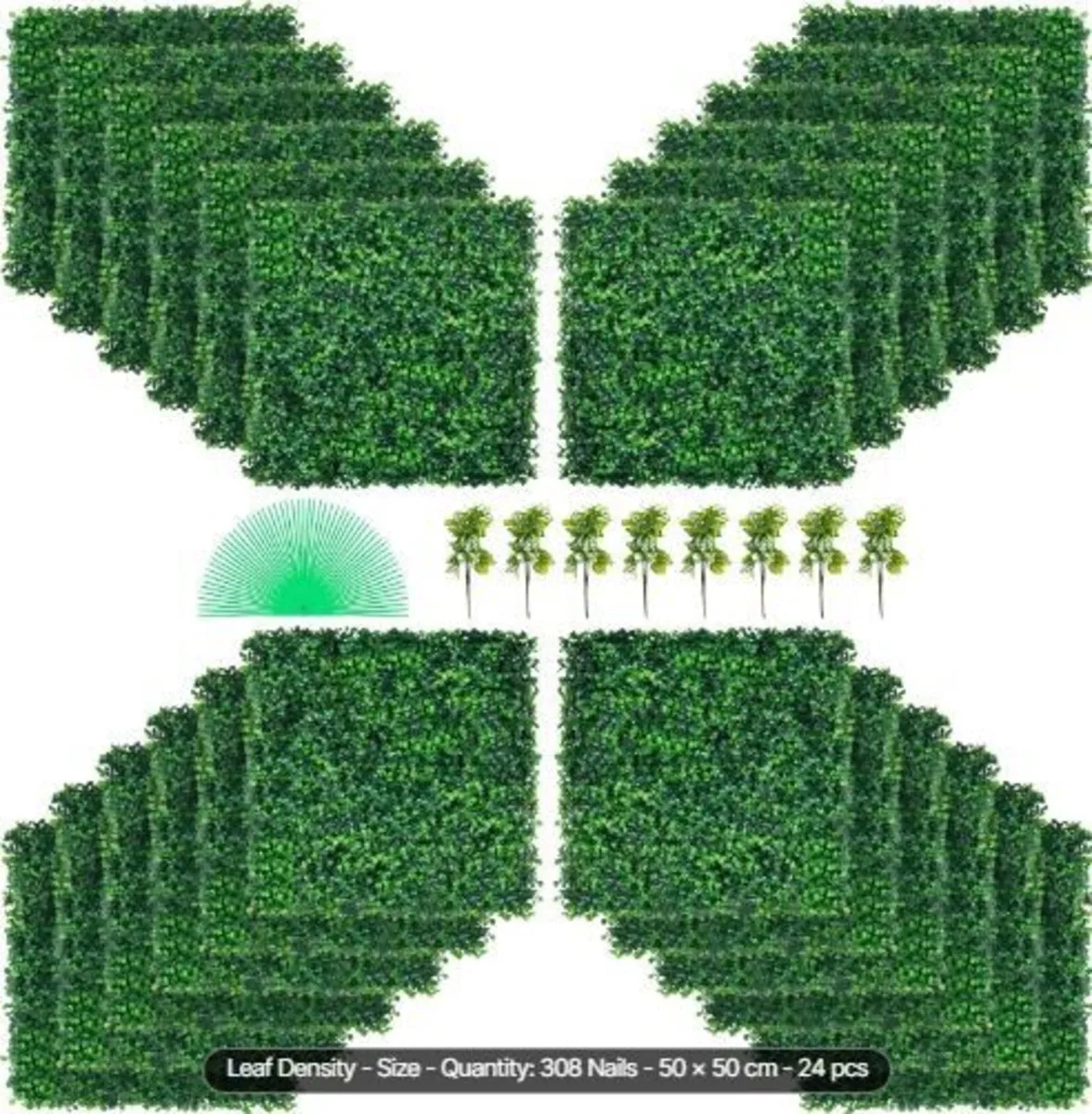 Artificial Boxwood Panel UV 24pcs - Image 3