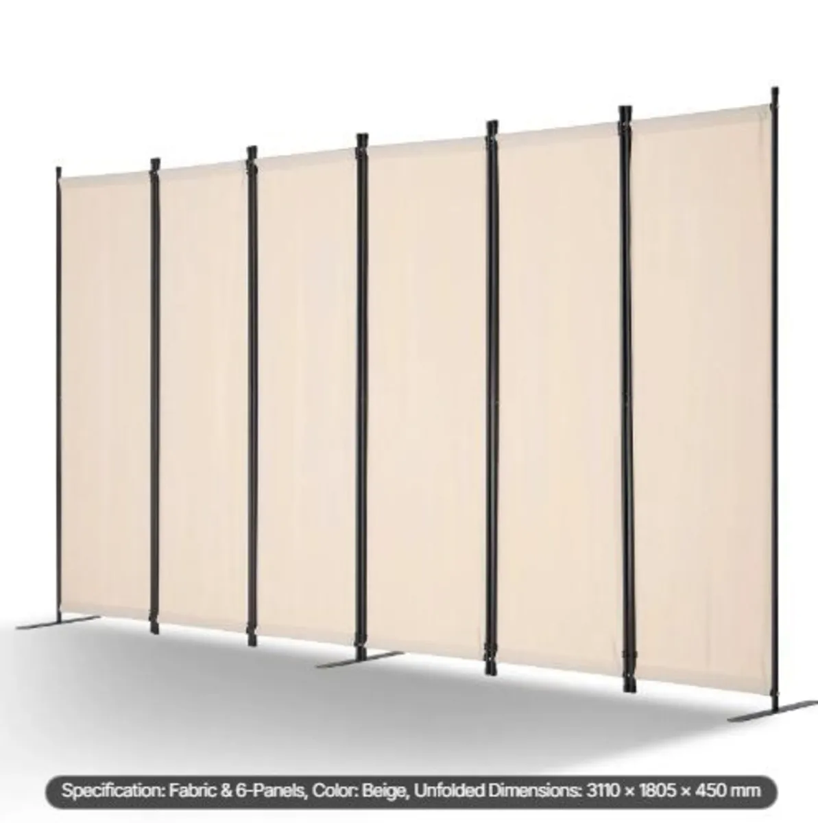 Room Divider, 6 Panels Room Divider - Image 3
