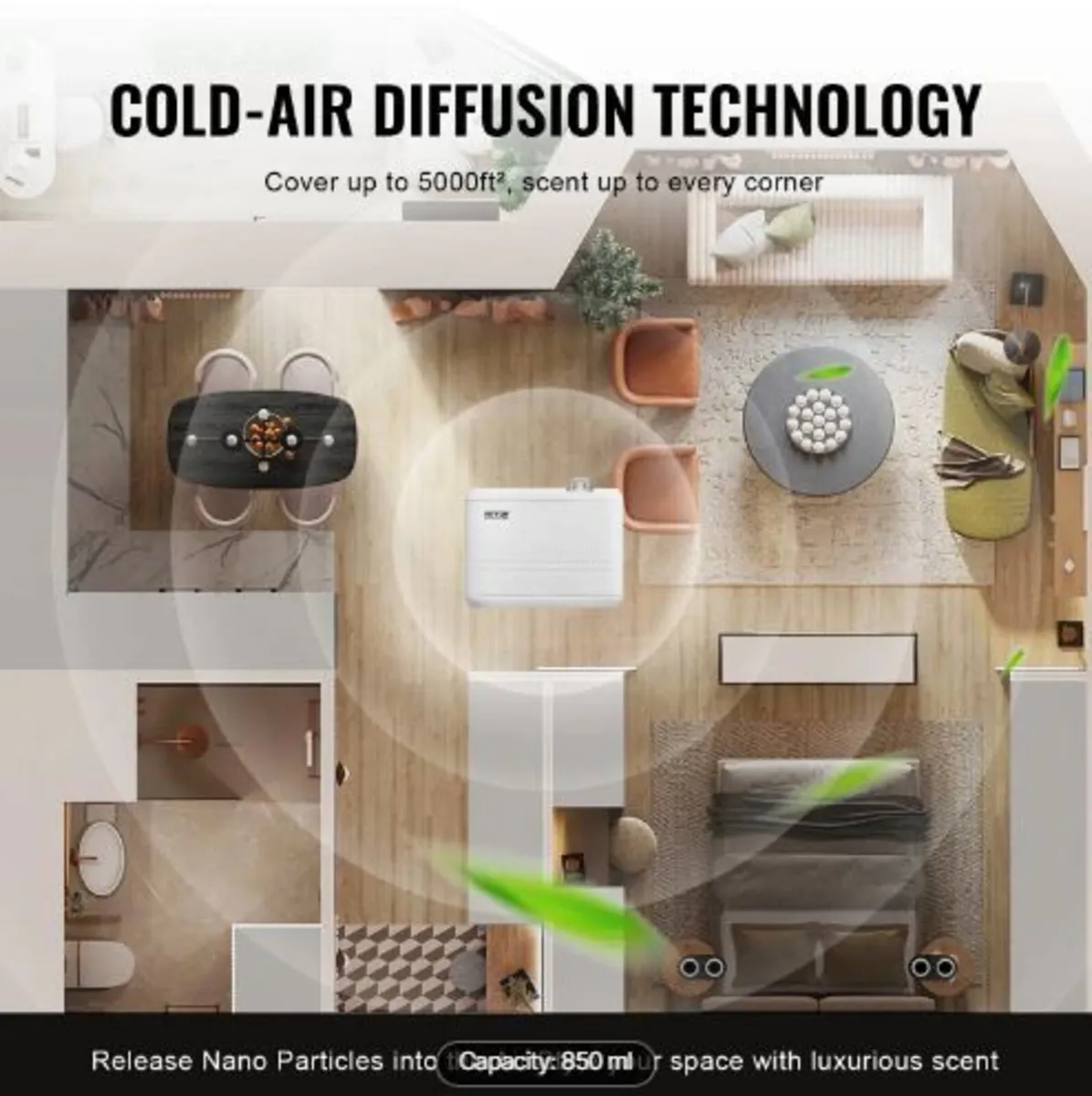 HVAC Scent Diffuser 850ML Cold Air Scent Air Mach - Image 4