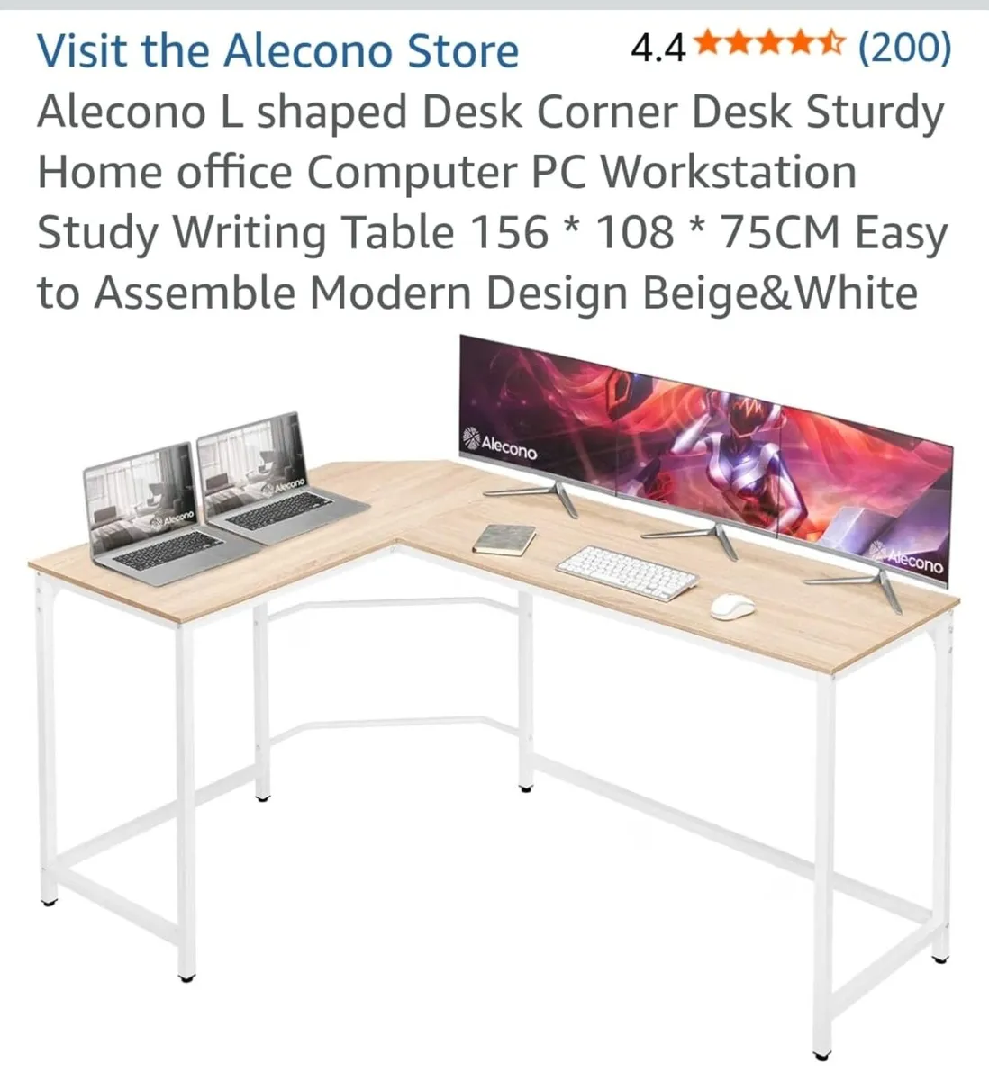 L shaped Desk Corner Desk - Image 1