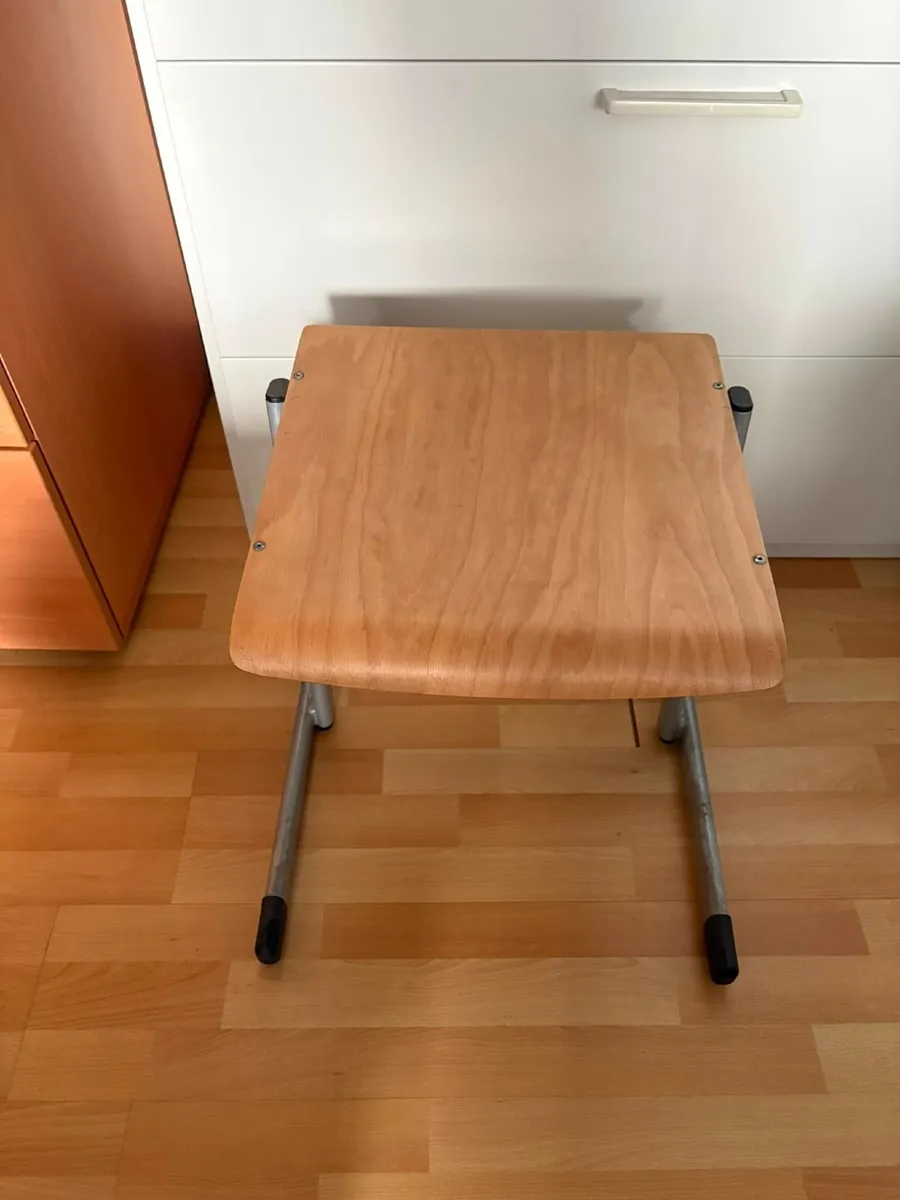 School type stackable stools -£15+VAT each COLLECT - Image 1
