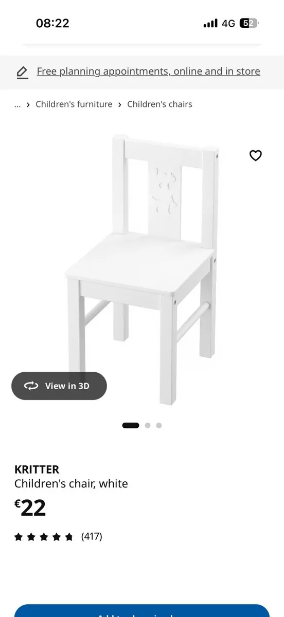 x1 kids chair - Image 1