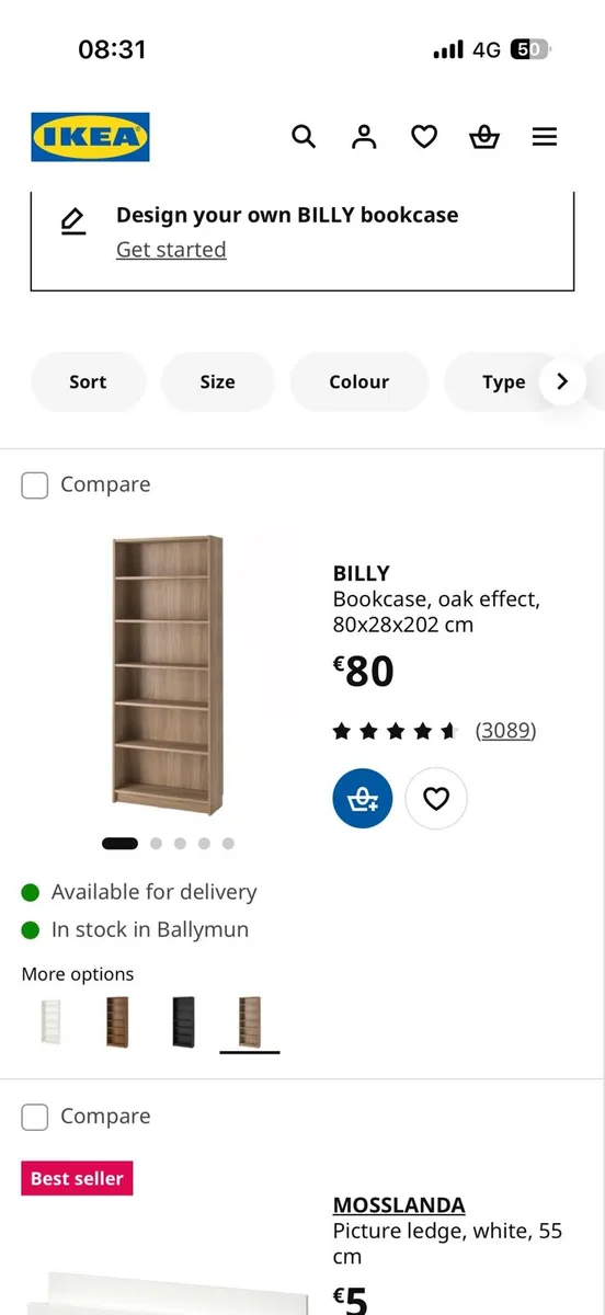 2 ikea book shelfs - Image 2