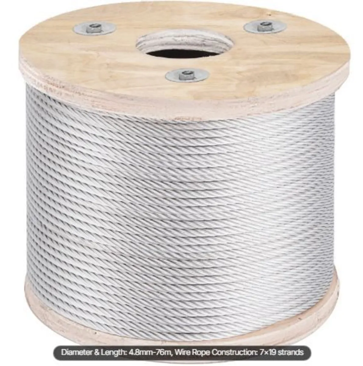 304 Stainless Steel Cable 3/16 Inch 7 X 19 Steel - Image 3