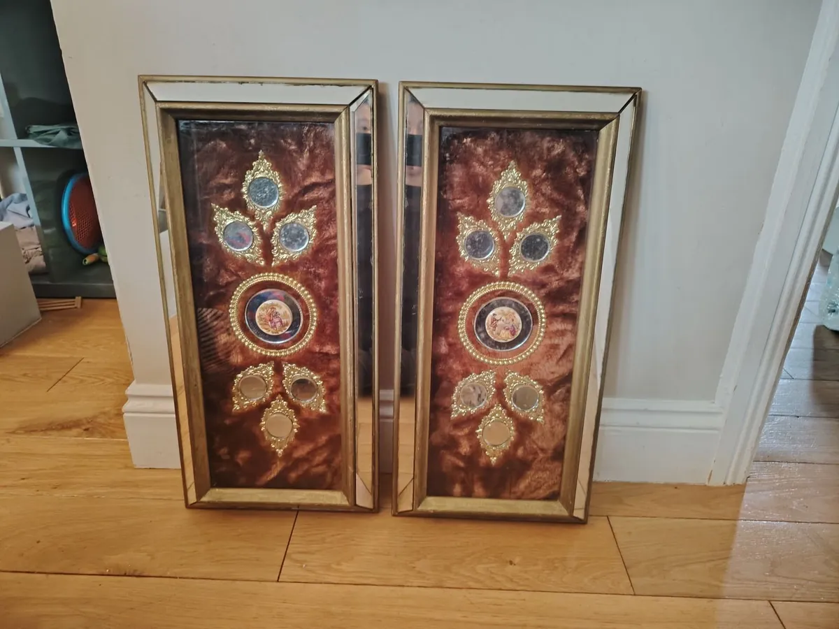 Vintage Fragonard Wall Shadow Box Set
