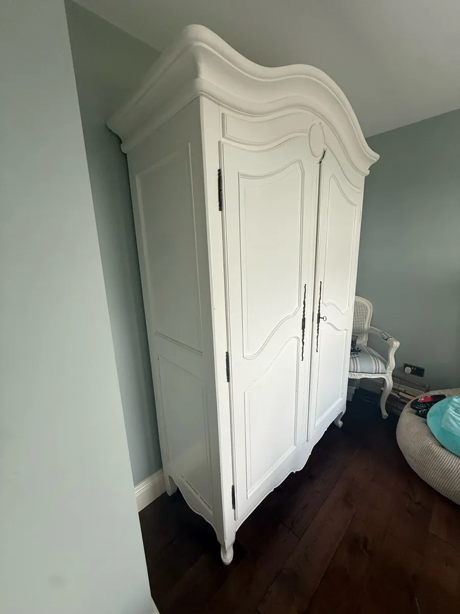 Solid Wood French Style Wardrobe - Image 1