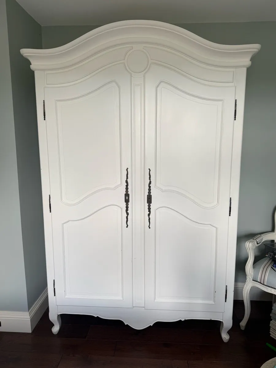 Solid Wood French Style Wardrobe - Image 2