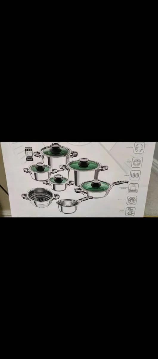 Bio Kochen - 12 pce Stainless Steel Cookware set. - Image 2