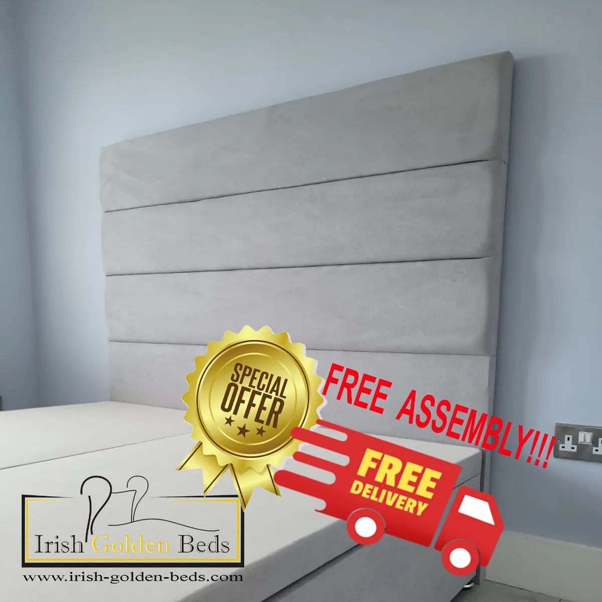 ANY HEADBOARD HEIGHT  Ottoman Storage Bed Gas Lift - Image 1