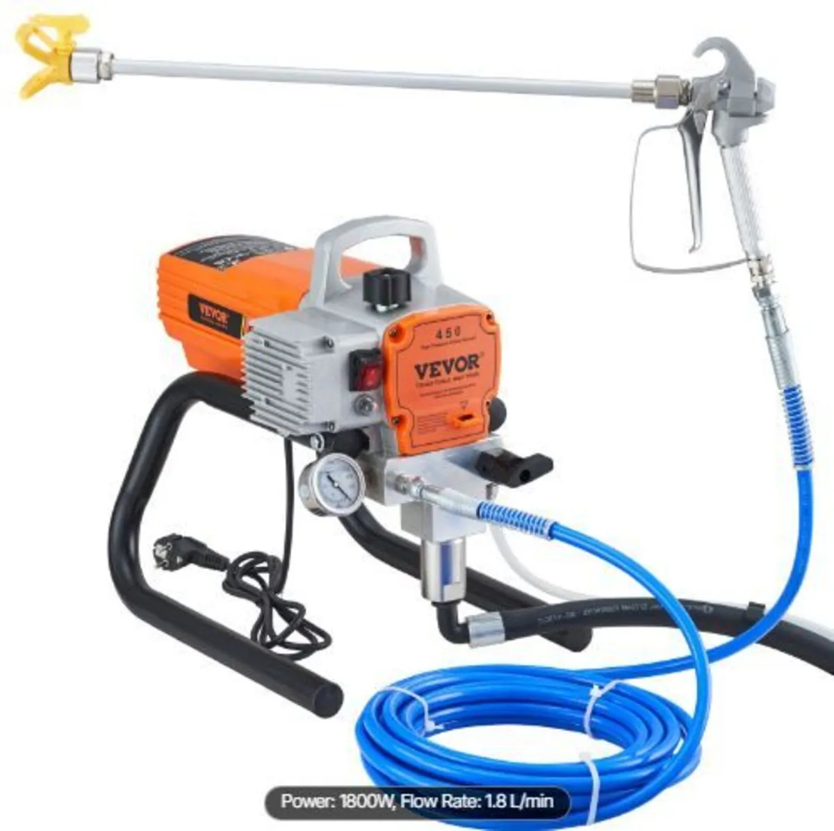 Pro Airless Wall Paint Sprayer, 1800W - Image 1