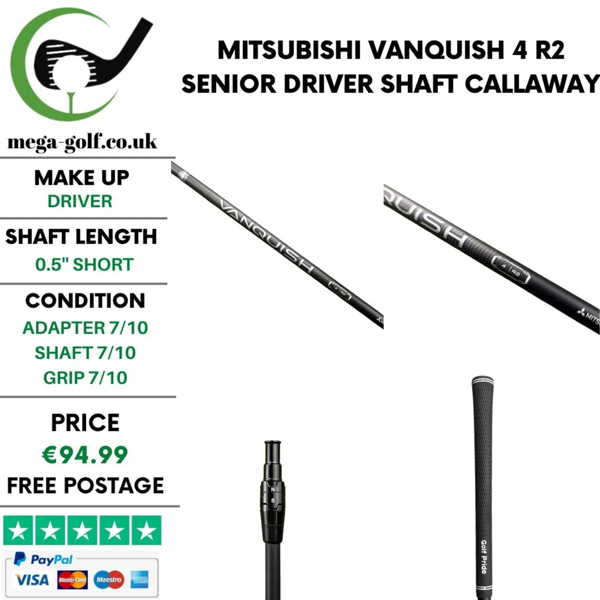 Mitsubishi Vanquish 4 R2 Senior Driver Shaft - Image 1