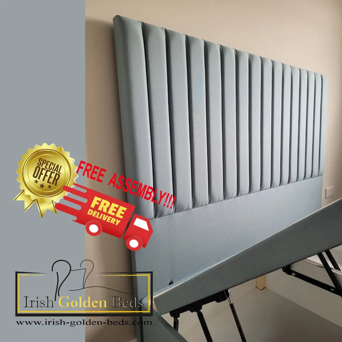 bed frame and headboard, free delivery - Image 3