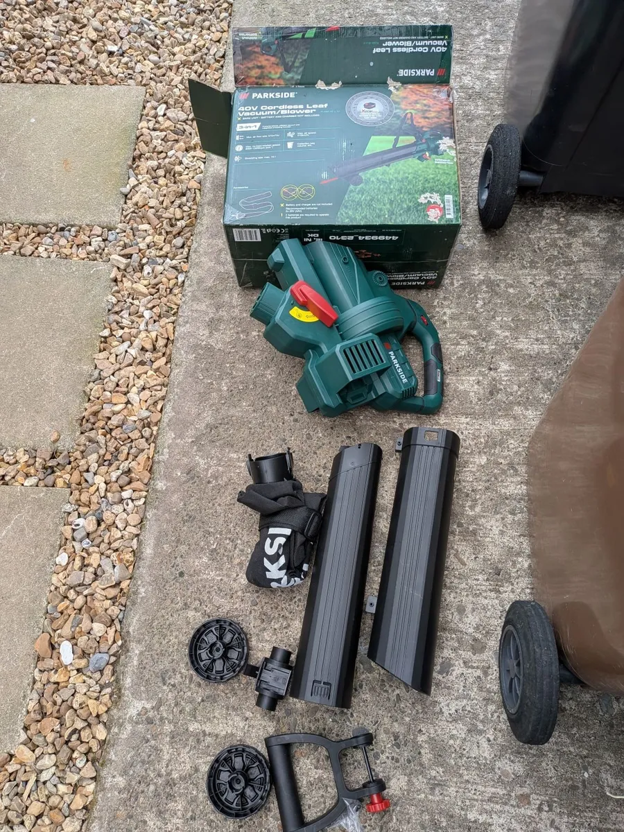 Parkside 40v cordless leaf vacumn/blower - Image 2