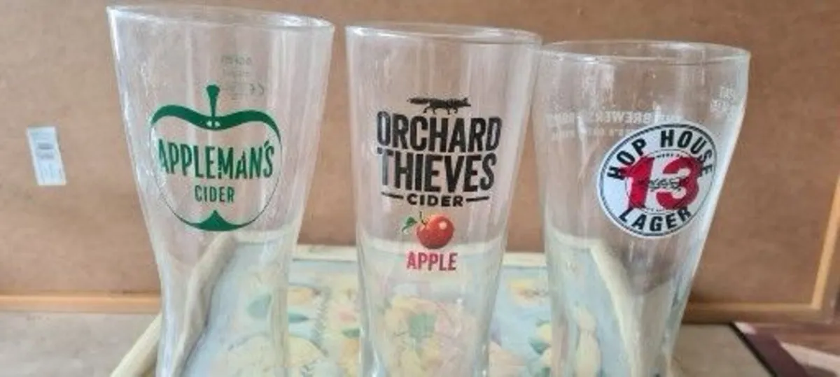 BEER GLASSES  Collection of Branded Pint Glasses - Image 3
