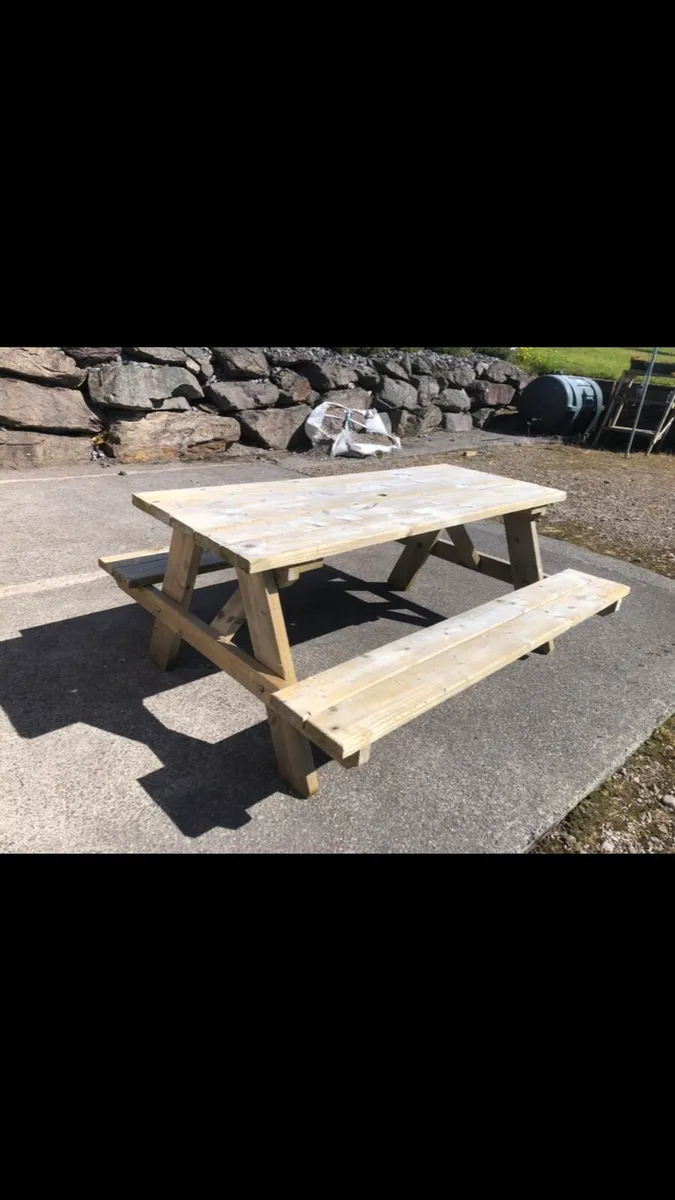 Strong outside garden bench