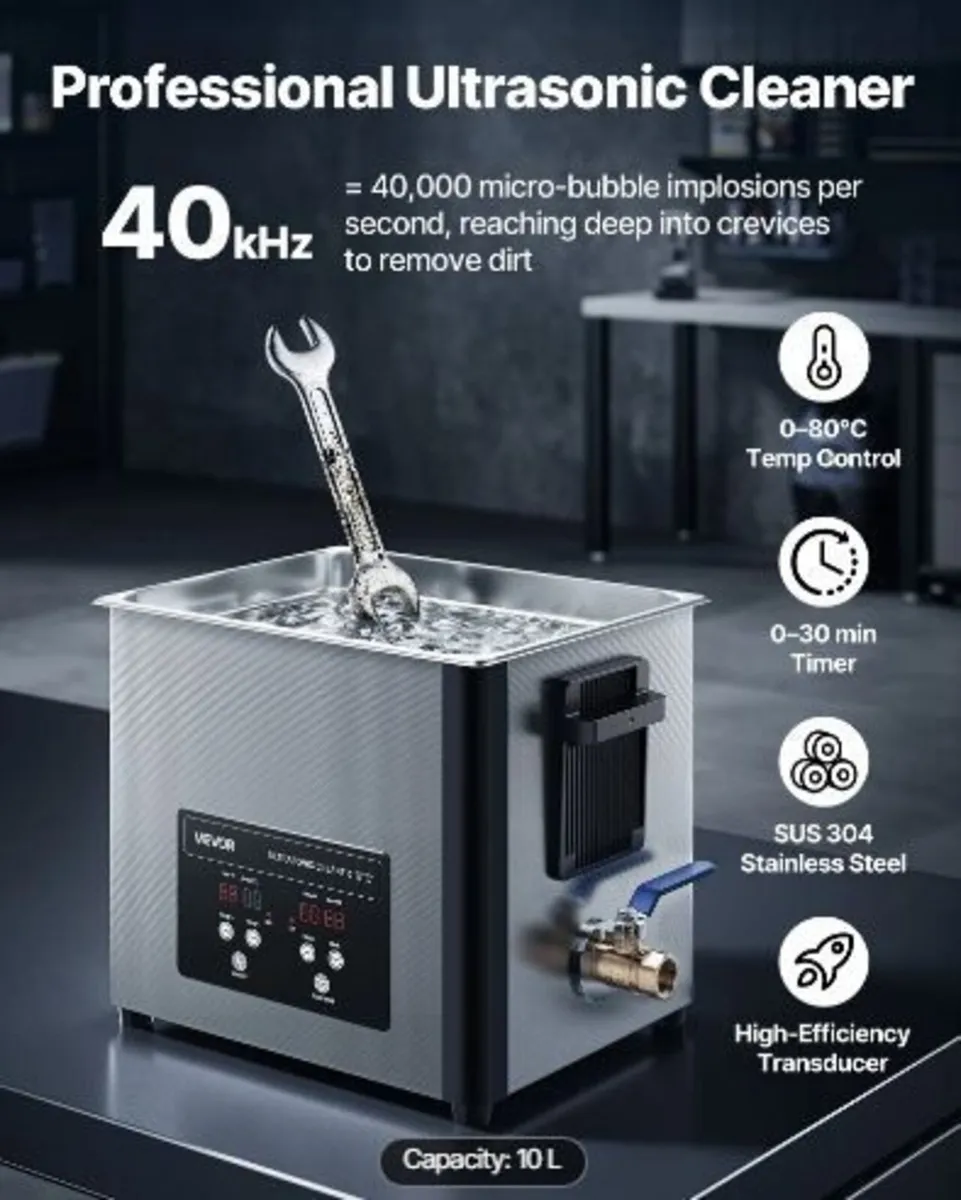 10L Ultrasonic Cleaner - Image 2