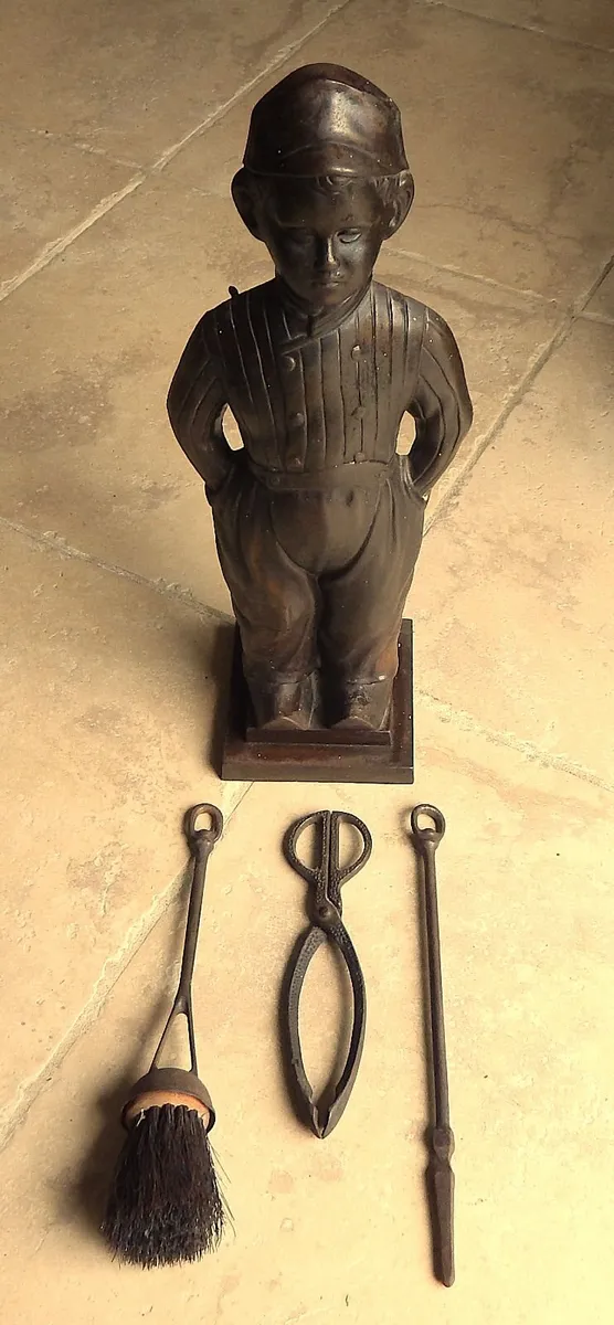 Vintage Dutch Boy Cast Iron Fireside Companion Set - Image 3