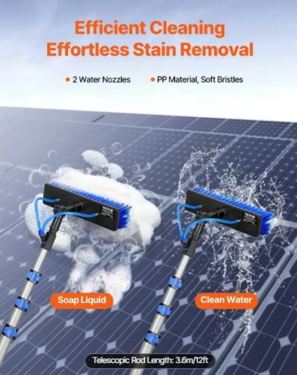 Water Fed Pole Kit, 3.6m Solar Panel Cleaning - Image 3