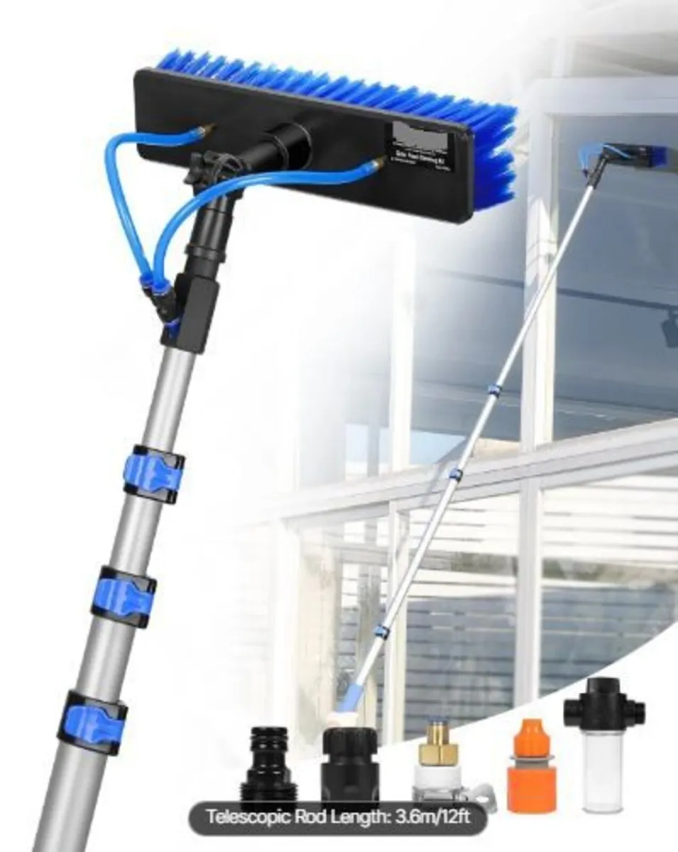 Water Fed Pole Kit, 3.6m Solar Panel Cleaning - Image 1