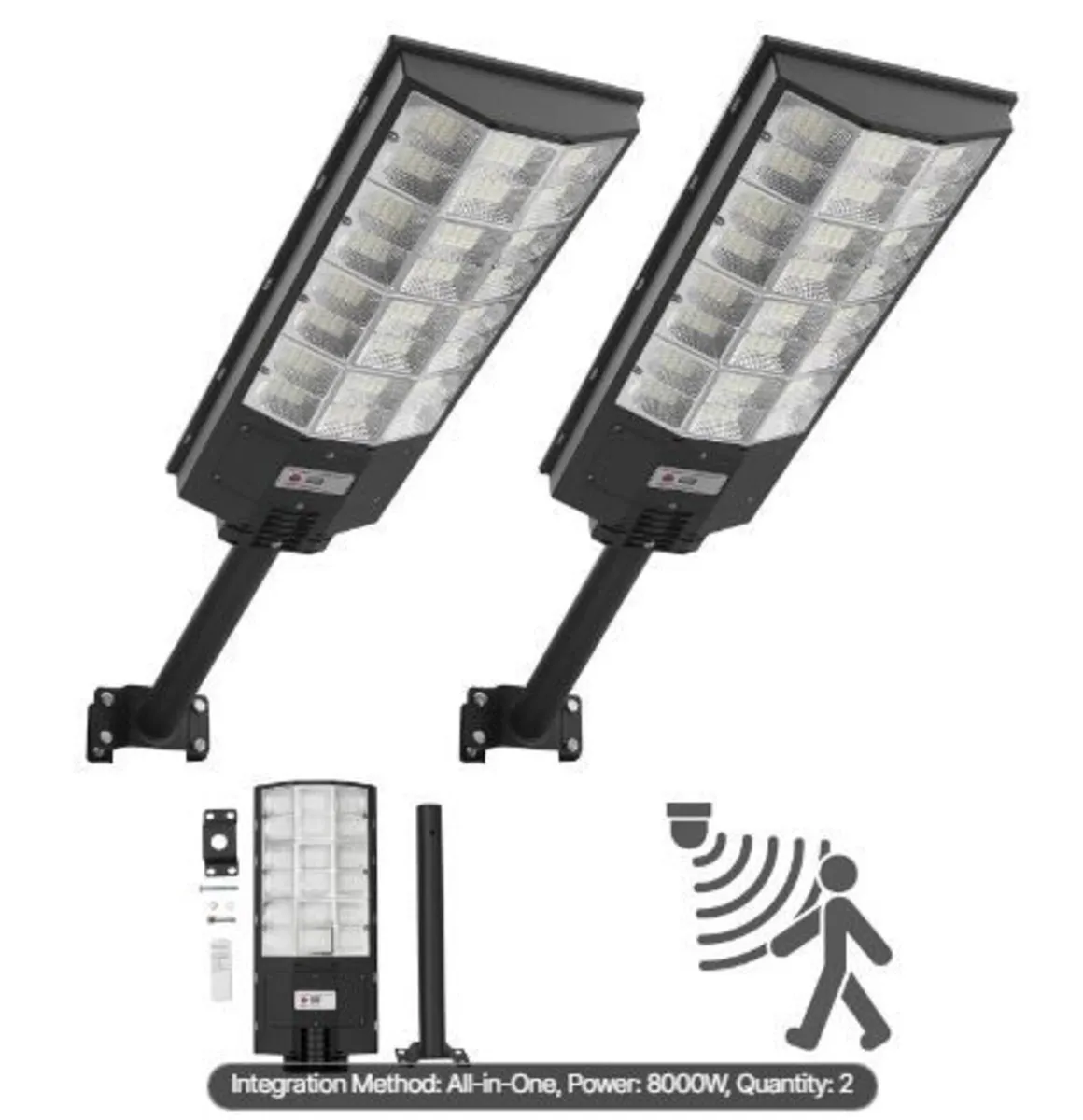8000W Solar Street Lights Outdoor, - Image 2