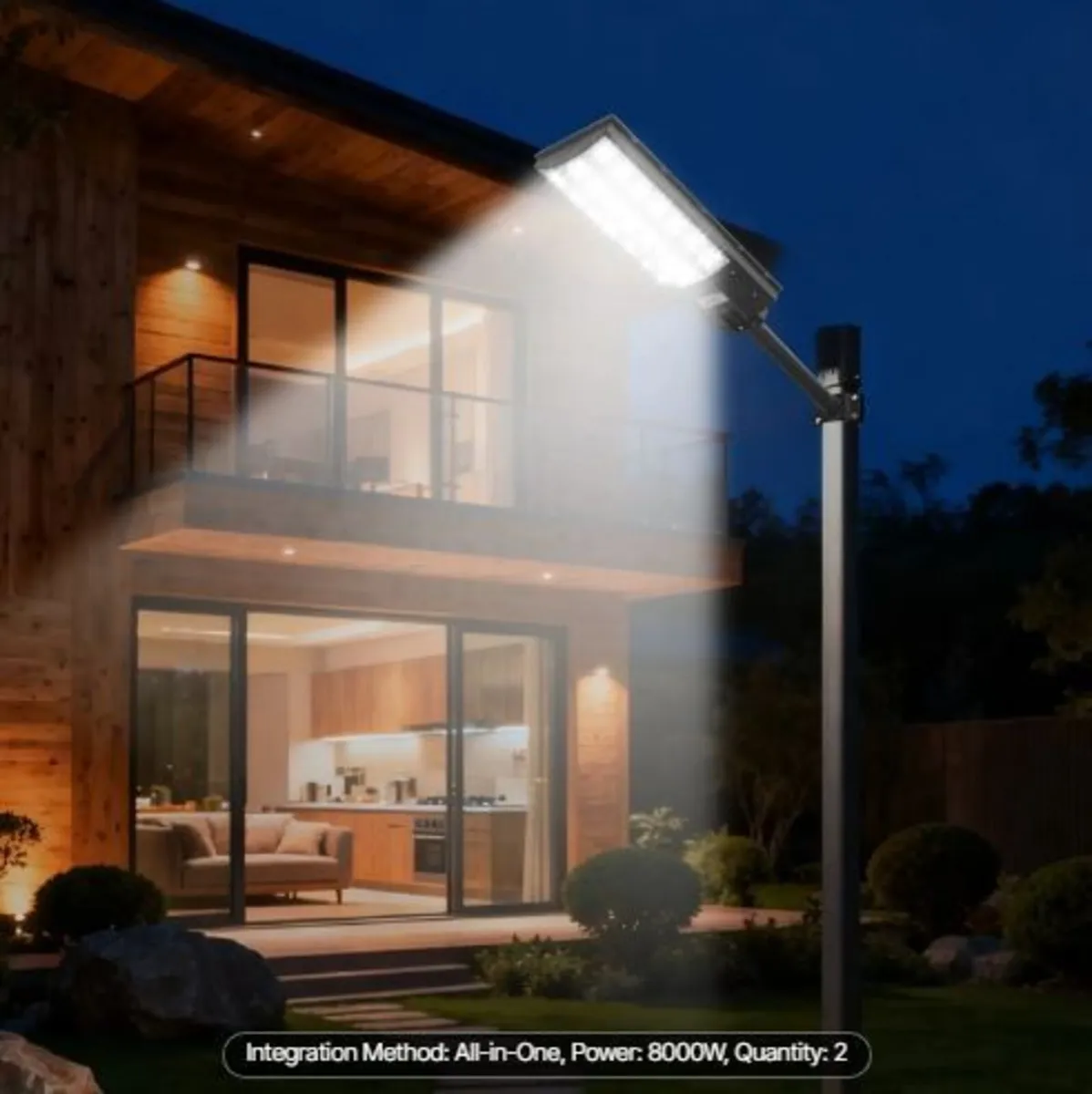 8000W Solar Street Lights Outdoor, - Image 3