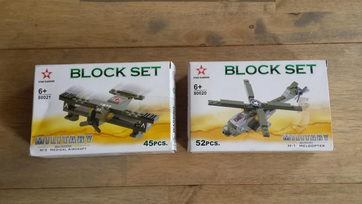 New: Military themed block sets x 3 - Image 2