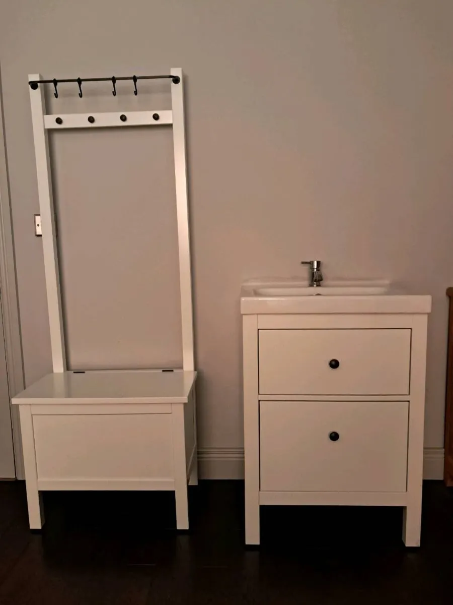 Bathroom Vanity Unit with sink, tap & waste - Image 1