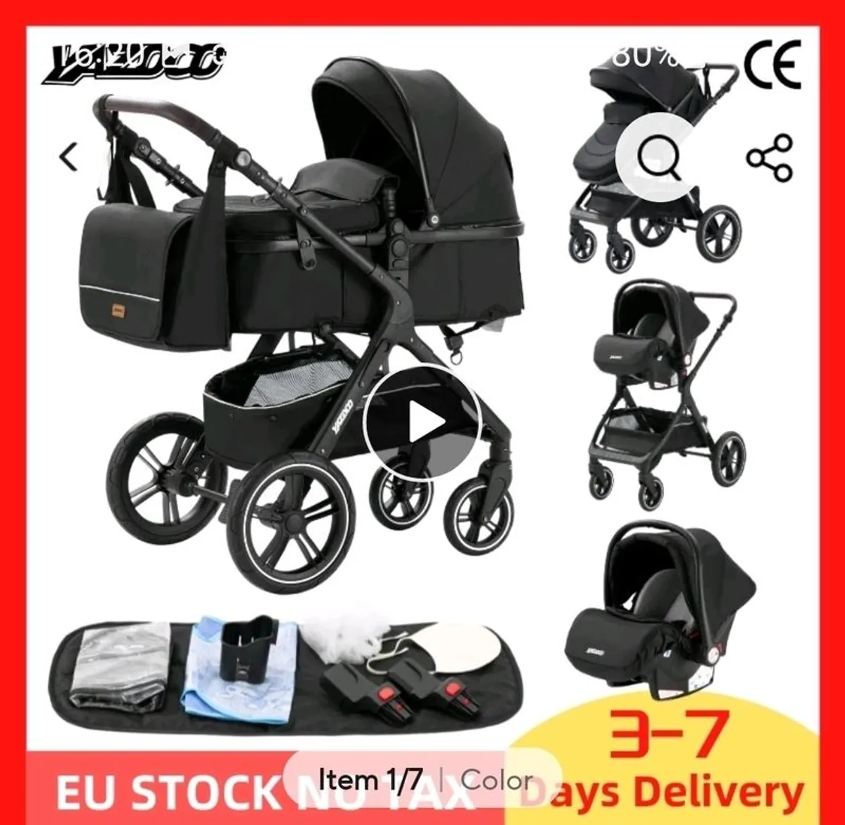 3 and 1 travel system - Image 1