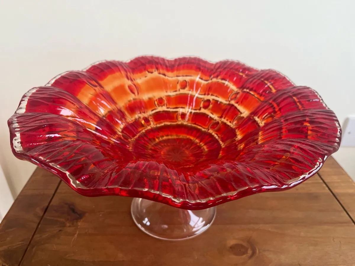 Large Vintage centre piece footed bowl - Image 3