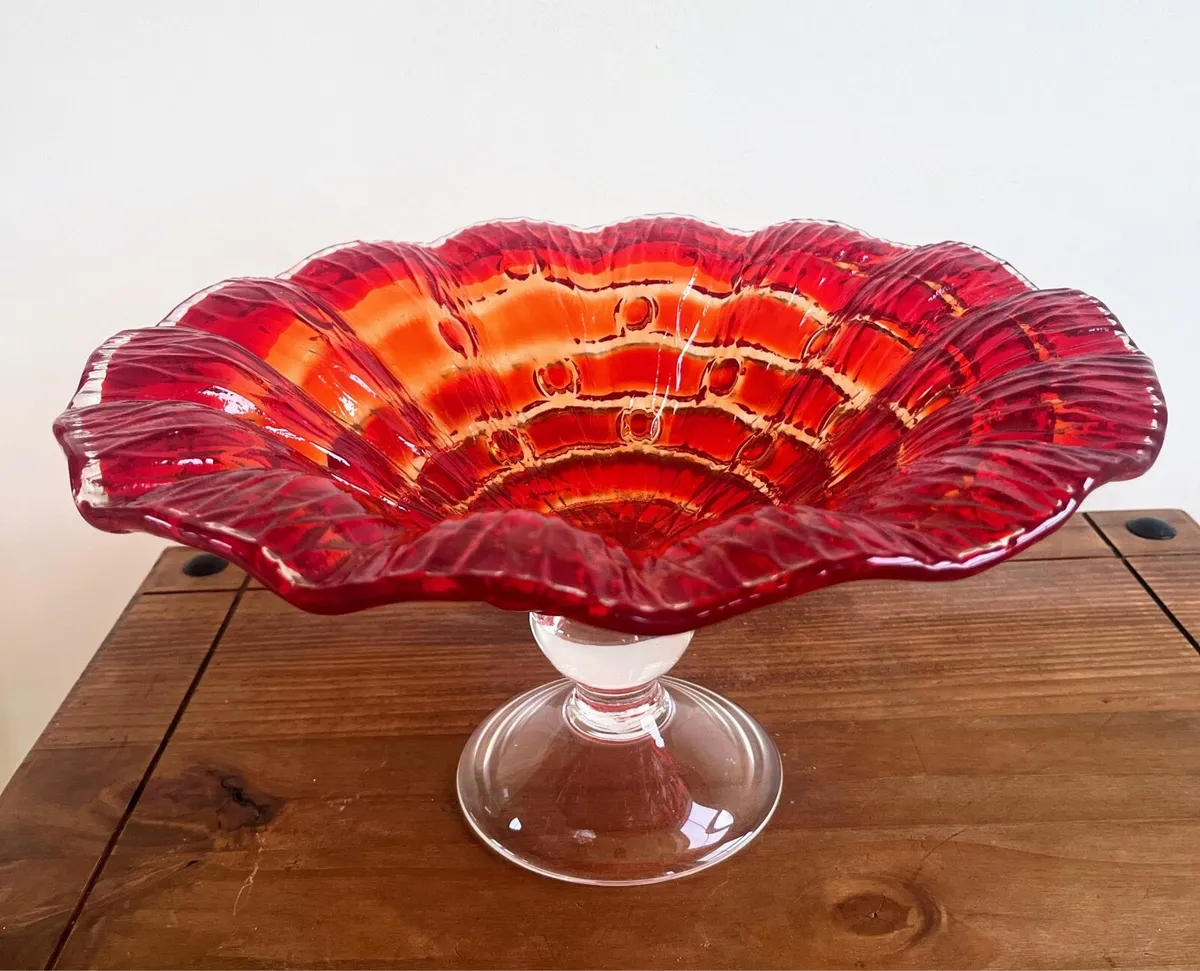 Large Vintage centre piece footed bowl - Image 4
