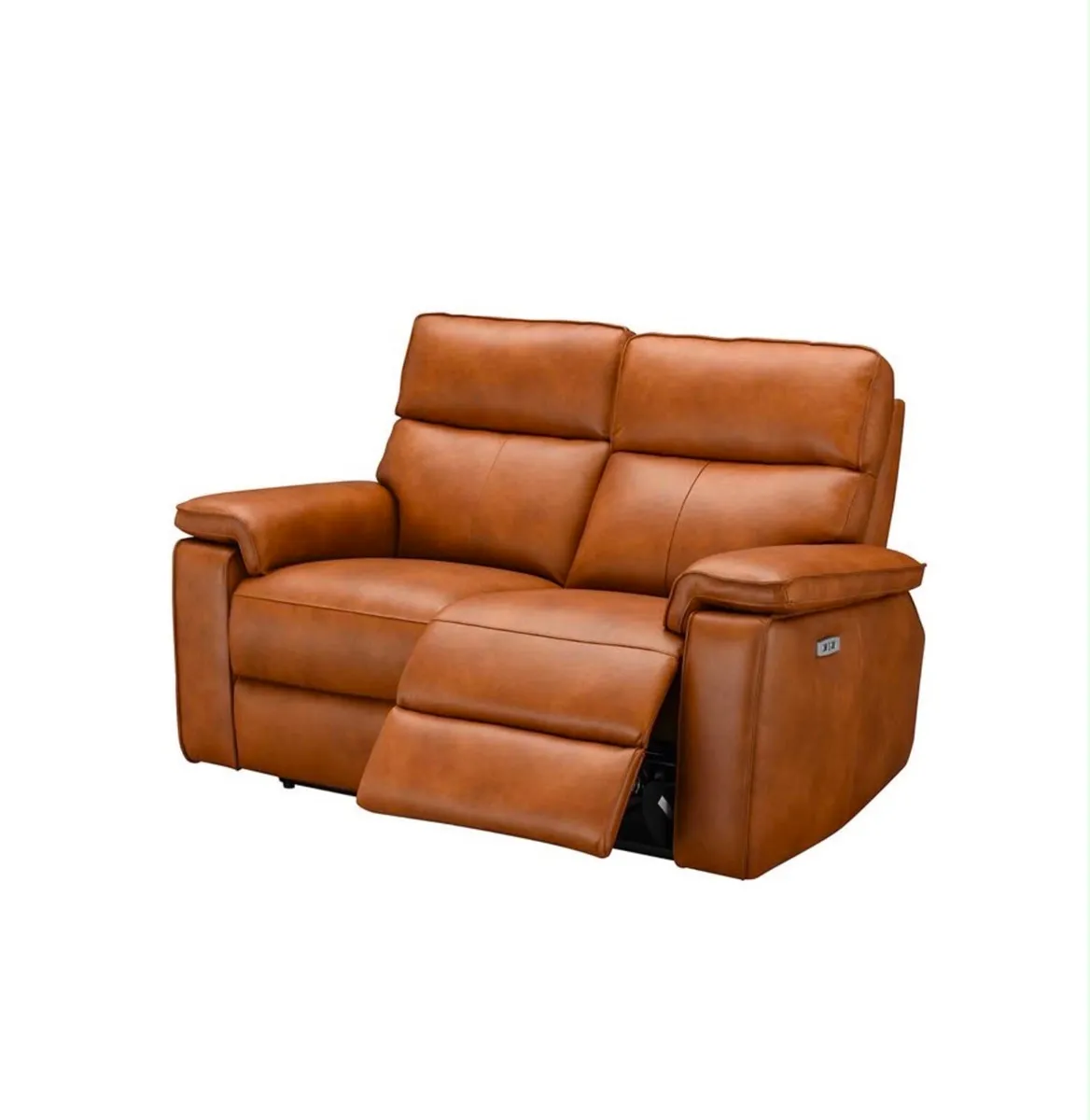 ELLA 2 Seater Power Cognac Leather - Image 2