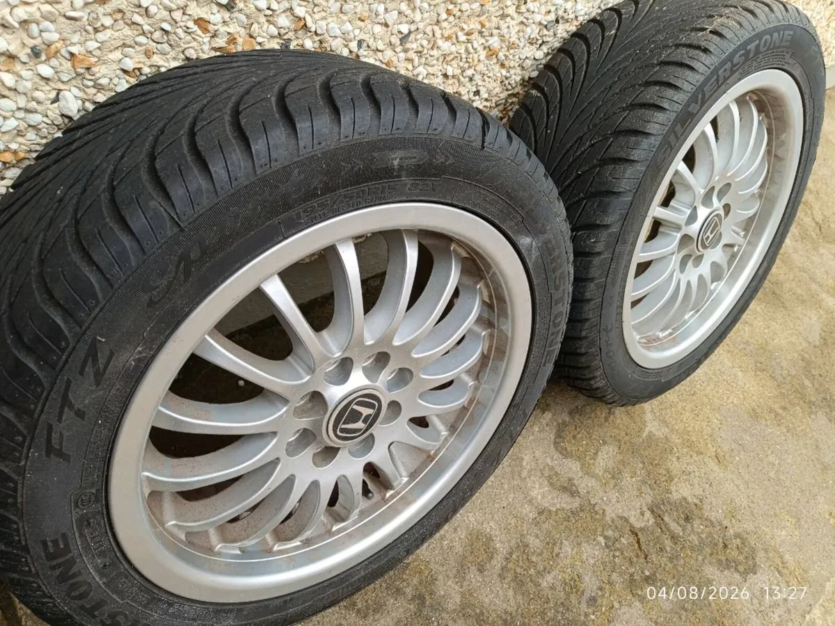 4/100/15 rims and tyres. - Image 4
