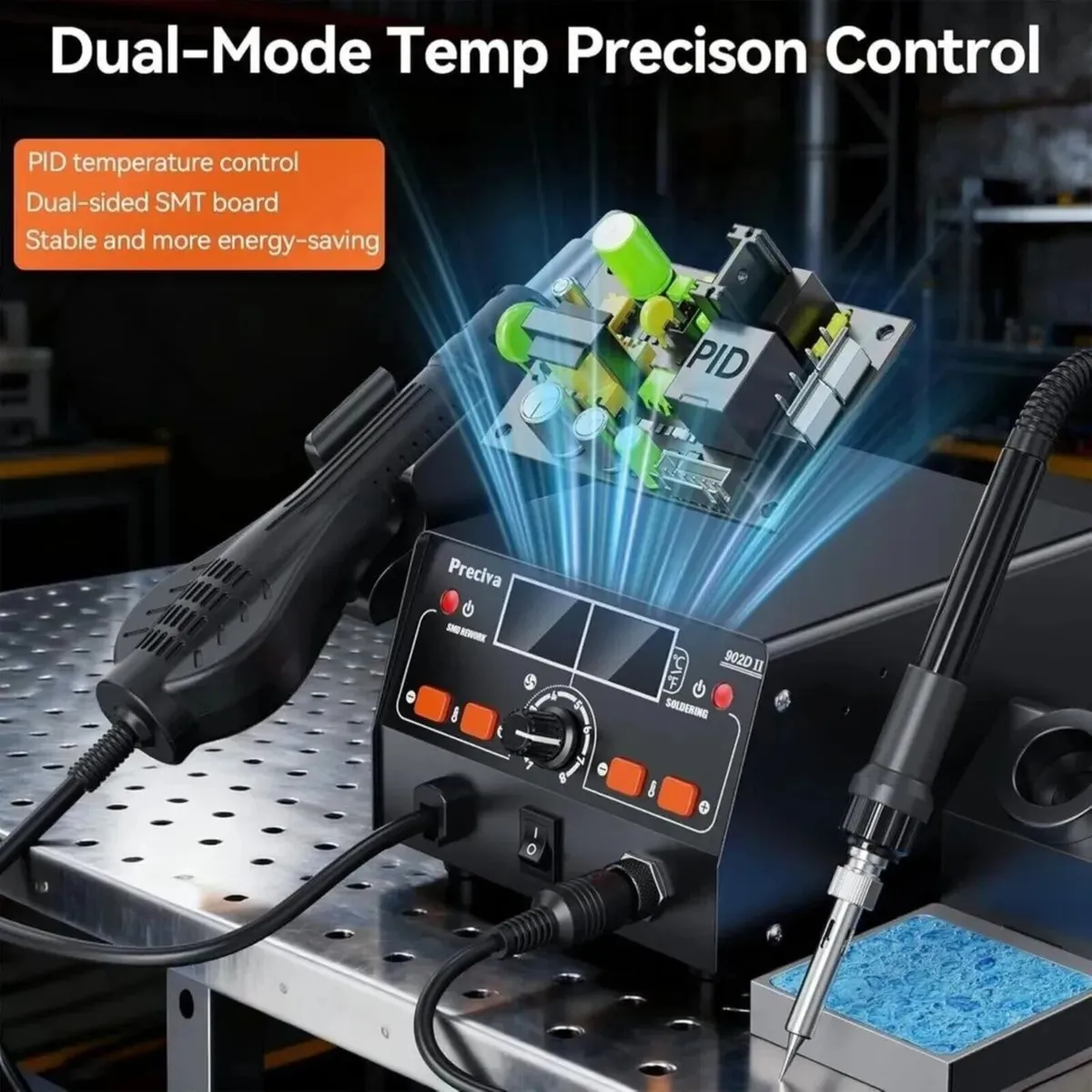 Soldering Iron Station with Hot Air Gun 750W - Image 4