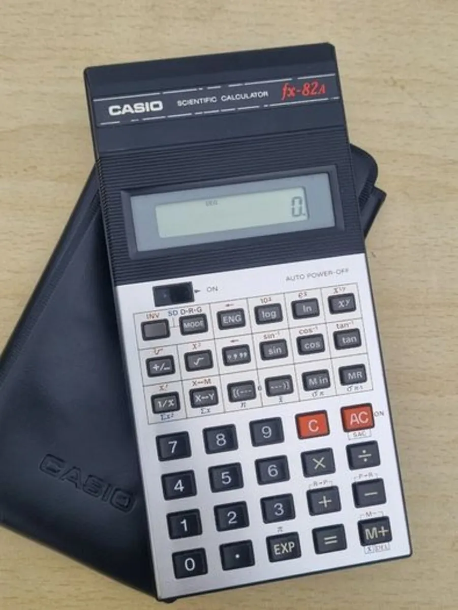 Vintage Casio fx-82A scientific calculator - Image 1