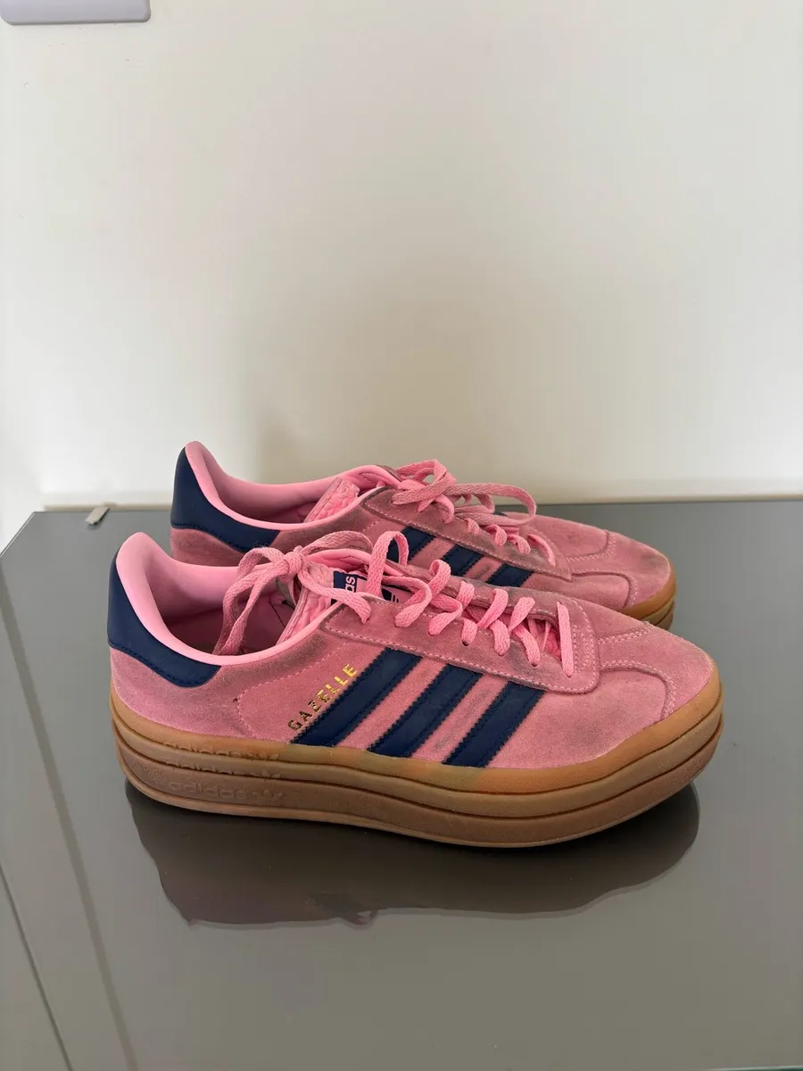 Adidas Gazelle Bold Pink and Blue - Image 1